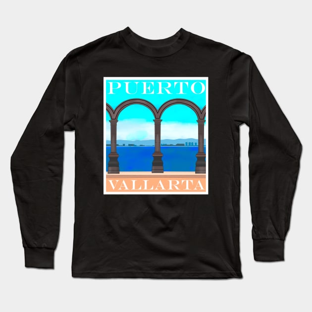 Puerto Vallarta Long Sleeve T-Shirt by DiegoCarvalho